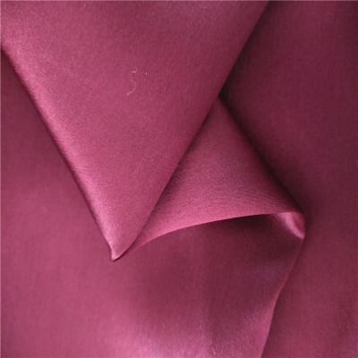 China Double Faced 16mm 19mm 22mm 25mm High Plain Luxury Shiny Satin Mulberry 100% Silk Charmeuse Silk Fabric for sale