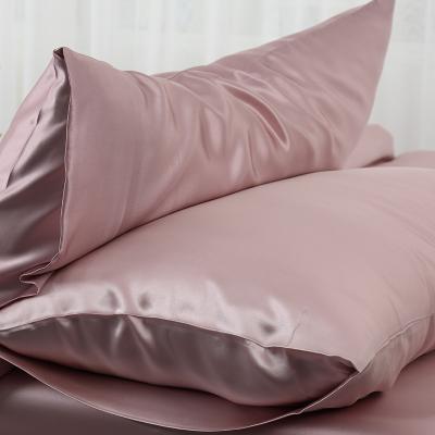 China Wholesale Portable Porcelain Mulberry Silk Satin Pillow Case Anti Bacterial 100% Single Case For Bulk for sale