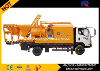 China Truck Mounted Concrete Pump  , Concrete Truck Mixers 28m³ Max Mixing Output for sale