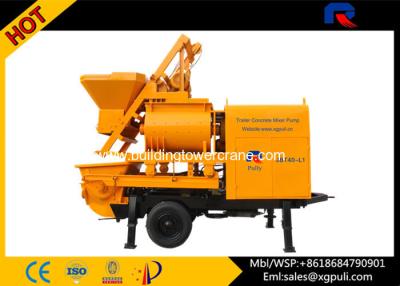 China Concrete Mixer Trailer 800L Feeding Volume With Twin Axle For Building for sale