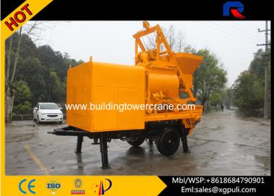 China Concrete Mixer Pump Trailer Double - Shaft Mixer 300L Oil Tank For Highways / Bridges for sale