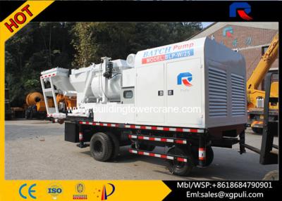 China diesel generator Concrete Mixer Pump Truck white color S Pipe Valve 380v for sale