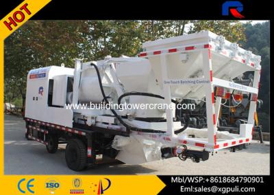 China 12600kg Weight Hydraulic Concrete Mixer Pump Truck With Double Shaf for sale