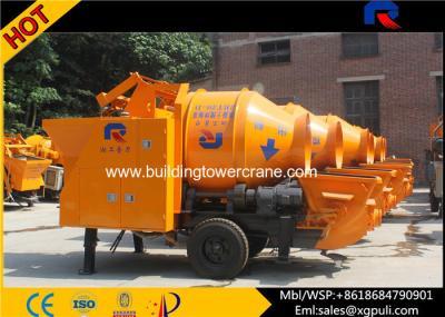 China Cement Concrete Mixer Pump Trailer 40m³/H Output For Water Conservancy Construction for sale