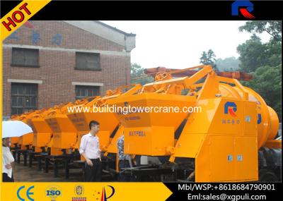 China S Pipe Valve Electric Concrete Mixer , Concrete Mobile Mixer 0.75Kw Water Pump Power for sale