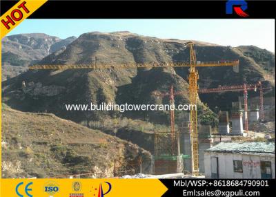 China 60m Span Fixed / Mobile Tower Crane 500m Rope Length For Building for sale