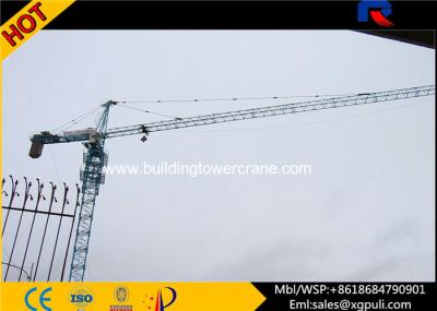 China 6 Ton External Climbing Tower Crane , CatHead Tower Crane 0.6r/Min Slewing Speed for sale