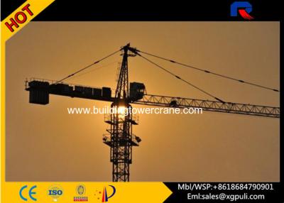 China Hammerhead Hydraulic Tower Crane Capacity 8T With Schneider Electric Box for sale