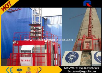 China Passenger Construction Hoist Elevator 2 Cage With Mast Sections for sale