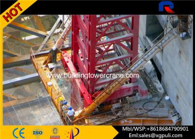 China Self - Elevating Internal Climbing Tower Crane 29m Mast Section Height for sale