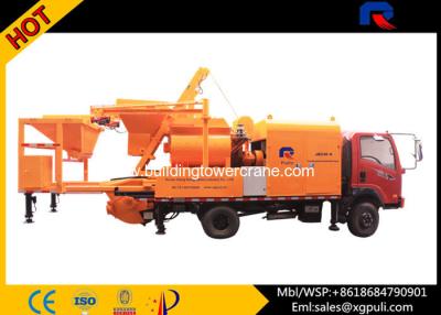 China High Efficiency Mobile Concrete Pump 1.2m Filling Height 28Mpa Pressure for sale