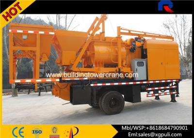 China Double - horizontal Shafts Mobile Concrete Batching Main Motor 37Kw for sale