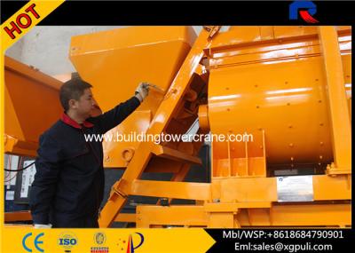 China 28M3/H Hydraulic Concrete Pump , Mobile Concrete Batching Plant 800L for sale