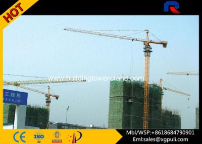 China 10 Ton External Climbing Fixed / Mobile Tower Crane Height 180M VFD Control for sale