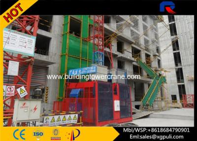 China Double Cage Construction Hoist Elevator Load Capacity 2*2000Kg Frequency controlled for sale