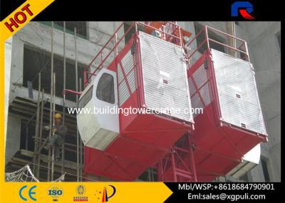 China 50M Height Building Construction Material Hoist Tubular Steel With Integrated Rack for sale