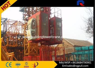 China Portable Construction Hoist Elevator Two Cage Mast Section 650*650*1508mm for sale