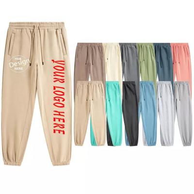 China Bare Heavy Sweatpants Men Logo Print Blank Casual Sweatpants December Anti-Wrinkle Pull Custom Foot Rope OEM Shrink for sale