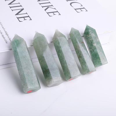 China China crystals wholesale bulk  hot sale healing Green strawberry quartz crystal point for sale