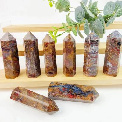 China China Crystal Craft Meditation Crystal Spiritual Healing Tower Pietersite Point For Gifts for sale