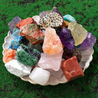 China Europe wholesale Natural crystal rough stone Raw Gemstone mineral irregular reiki chakra crystals healing stones for jewelry making for sale