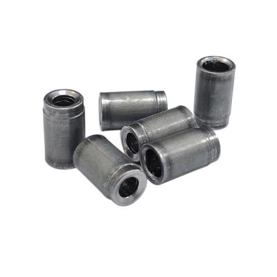 China Heavy industry high precision and good quality furniture hardware custom fittings iron half thread around socket nuts for sale