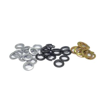 China OEM Wholesale Furniture Machinery Hardware Split Fittings Screws With Galvanized Metal Spring Helical Split Lock Washers for sale