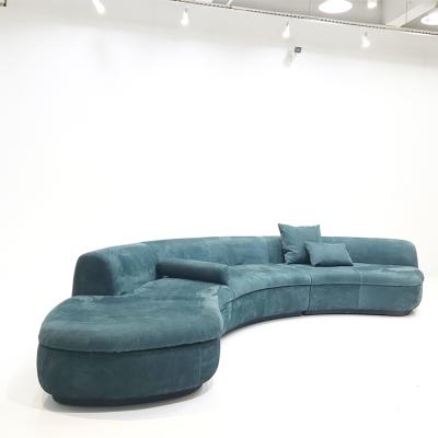 China European Furniture Wholesale Luxury Light Comfortable Modern Leather Sofa Living Room Furniture for sale