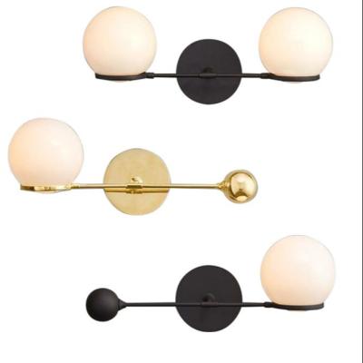 China Modern Custom Metal Decoration Bar Cafe Bookstore Home Furniture Crystal Jade Lighting Creative Design Bulb Geometry Wall Lamp for sale