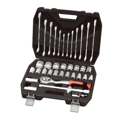 China Durable 7pcs CRV 1/2 Inch Metric Socket Wrench Tool Kit With Case for sale