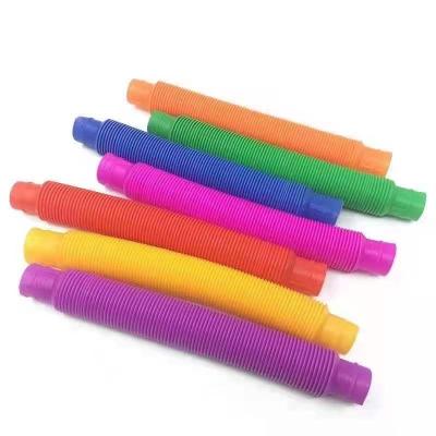 China Eco-Friendly Material Sensory Tools To Relieve Stress And Worry Telescoping Tube Sensory Toys Pop Tube Wiggle ADHD Pop Sensory Toys for sale