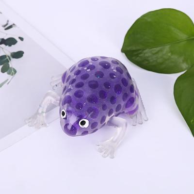 China Eco-friendly Material Trigger Squeeze Ball Fingertip Ball Relief Relax Trigger Ball Frog Shape for sale