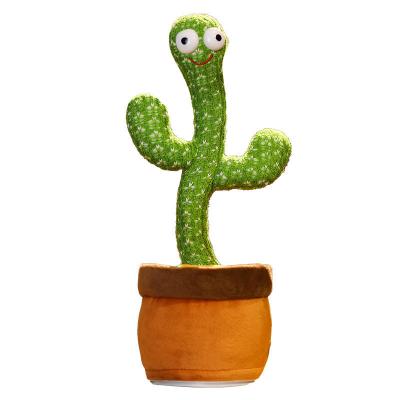 China Hot Selling Toy Singing And Dancing Doll Twisted Doll Cactus Cactus Plush Eco-friendly Material for sale