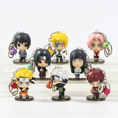 China 8pcs/set Anime PVC Model Doll Keychain Toy Kakashi Pendant Action Figure Modern Gift Q for sale