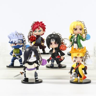 China Best Selling Modern Key Chain Toy Anime Character Gift 6pcs/Set 9.5cm PVC 3D Decorative for sale