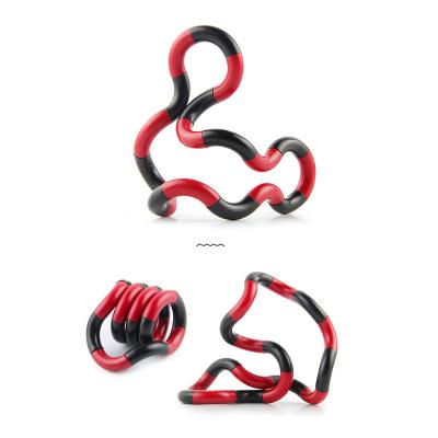 China Deformation Eco-friendly Material Rope Zigzag Toys Educational Finger Toys Boredom Amazement Exhaling Decompression Toys for sale