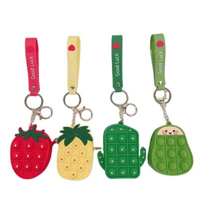 China Factory direct selling silicone instruments soft snap wallet decompression material eco-friendly portable toys for sale