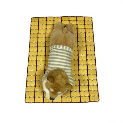 China Multi Size High Quality Bamboo Mat Pet Cooling Bamboo Cool Mat for sale