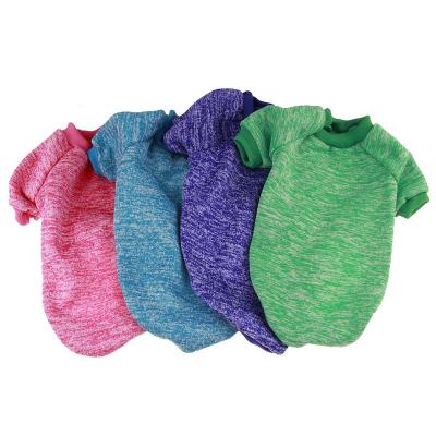 China Sustainable Drop Shipping Wholesale Multi Color Pet Clothes Teddy Warm Pet Clothes for sale