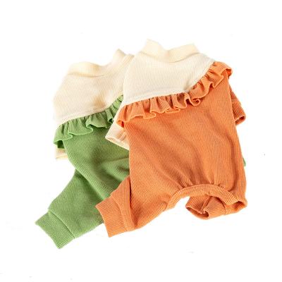 China Sustainable Drop Shipping High Neck Quilting Cotton Pet Clothes Wholesale for sale