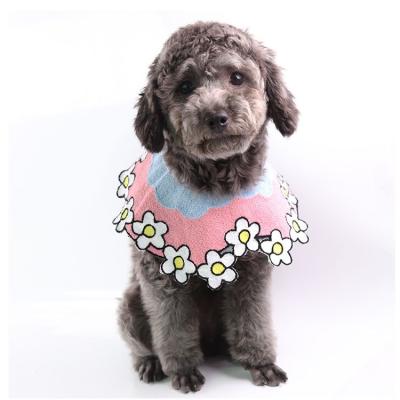 China Sustainable Drop Shipping Beautiful Colorful Multistyle Bibs Dog Cat Bibs for sale