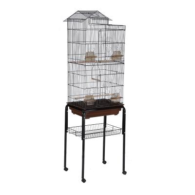 China Breathable Firm Stainless Steel Wire Bird Cage Parrot Cage for sale