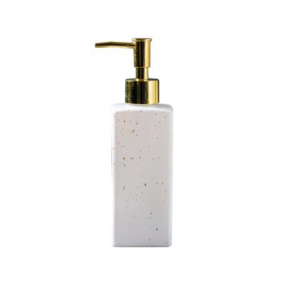 China Factory BinQi Supplier 2022 Hot Sale 350ml Luxury Ceramic Elegant High Quality Shampoo Cosmetic Bottles for sale