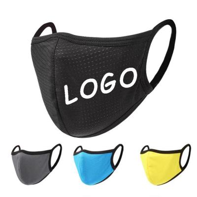 China Custom Made Cloth Fabric Breathable Reusable Face Masks Eco-Friendly And Waterproof Logo Sports Quick Dry Facemask for sale