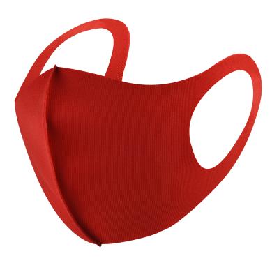 China 2021 Designer Red Face Maskes Fashion Cold Washable Custom Ice Silk Facemasks Breathable Ice Silk Anti Dust Pollution for sale