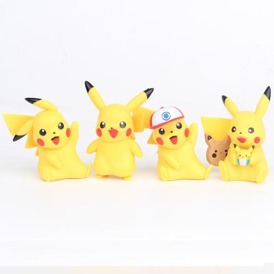 China Cartoon Toy Anime Cartoon Figure 4pcs in pvc set pokemon go action number for gifts for sale