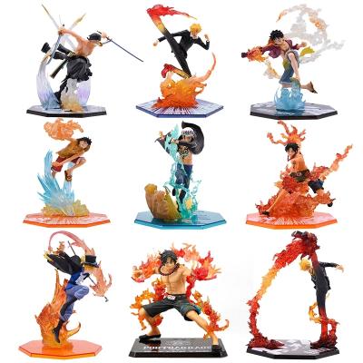 China PVC hot one piece collection action number ace sanji zoro Luffy cartoon toy sale model toy for gifts for sale