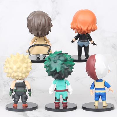 China Waterproof 5Pcs My Hero Academia Anime Cool Action Number For Boy Children Kids Toy Home Table Cartoon Decor Figures for sale