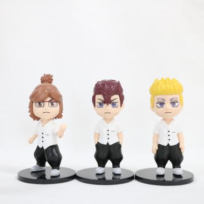 China Hot Sale 6pcs Tokyo Avengers Set Doll Hanagaki Budo Cartoon Toy Figures Cosplay Trinket Gift Anime Tokyo Action Number Toy for sale