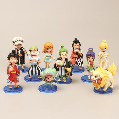 China ONE PIECE cartoon toy action number, 3D PVC figure luffy doll, cartoon vinyl painting one piece figure toy for sale